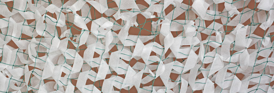 filet de camouflage renforcé blanc